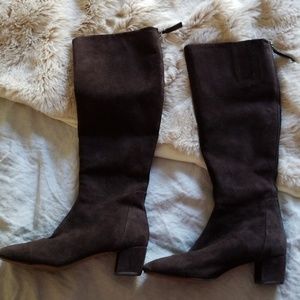 Brown Suede Boots, size 6